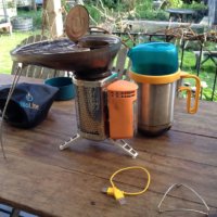 The Biolite stove, with its kettle and grill, on its way to someone new.