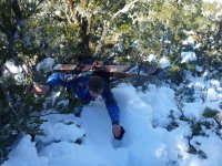 Skiing Mt Cross